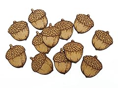 10pcs wooden acorn for sale  Delivered anywhere in UK