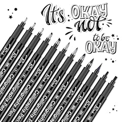 Calligraphy pens 12pcs for sale  Delivered anywhere in UK