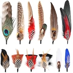 Feelfunfeather hat natural for sale  Delivered anywhere in USA 