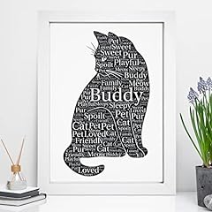Personalised cat word for sale  Delivered anywhere in UK