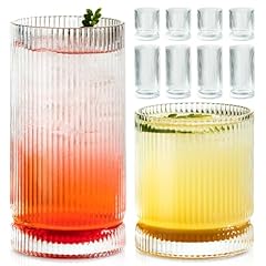 Kemorela ribbed glassware for sale  Delivered anywhere in USA 