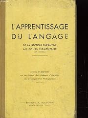 Apprentissage langage section d'occasion  Livré partout en France