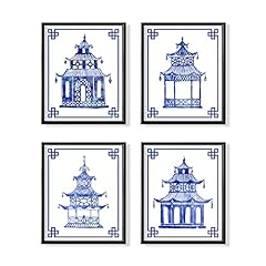 Blue white chinoiserie for sale  Delivered anywhere in USA 