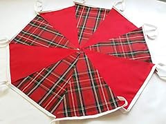 Redtartan bunting shabby for sale  Delivered anywhere in UK