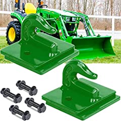 AUTOBOTS Tractor Bucket Hooks 3/8" (2 Pack),Max 15,000 lbs, Bolt On Hooks for Tractor Bucket,Heavy Duty Grab Hook Tow Hook,Indispensable Tractor Bucket Accessories for Rv,Utv,Truck,Dark Green for sale  Delivered anywhere in USA 