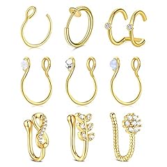 Used, Briana Williams Fake Nose Rings for Women, Fake Septum for sale  Delivered anywhere in USA 