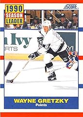 Wayne Gretzky hockey card 1990 Score #353 Points Leader (Los Angeles Kings Great One) for sale  Delivered anywhere in USA 