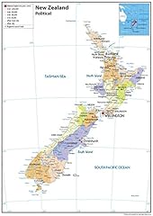 Neuseeland politische karte gebraucht kaufen  Wird an jeden Ort in Deutschland