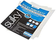 Sulky 8.5x11 stabilizer, 8.5" x 11" 12-Pack, White, used for sale  Delivered anywhere in USA 
