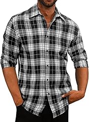 Meilicloth mens plaid for sale  Delivered anywhere in UK