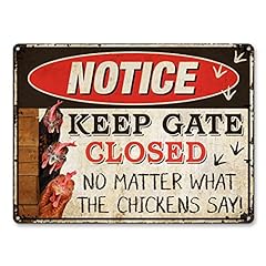 Warning chicken signs for sale  Delivered anywhere in USA 