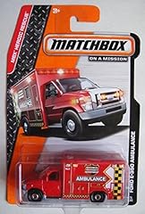 Matchbox Heroic Rescue Red Ford E-350 Ambulance 75/120 for sale  Delivered anywhere in USA 