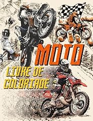Livre coloriage moto d'occasion  Livré partout en France