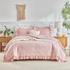 Tufted ruffle comforter for sale  Delivered anywhere in USA 