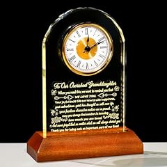Glass clock granddaughter for sale  Delivered anywhere in USA 