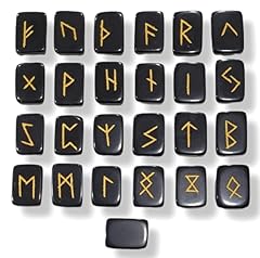 Black tourmaline runes for sale  Delivered anywhere in UK