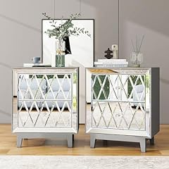 Blingworld nightstand mirrored for sale  Delivered anywhere in USA 