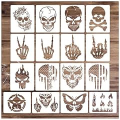Yanroom skull stencils for sale  Delivered anywhere in UK