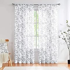Grey white sheer for sale  Delivered anywhere in USA 