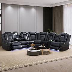 Sienwiey black leather for sale  Delivered anywhere in USA 