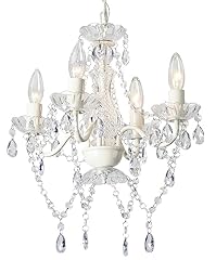 White chandelier mini for sale  Delivered anywhere in USA 