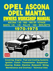 OPEL ASCONA OPEL MANTA OWNERS WORKSHOP MANUAL 1970-1975 usato  Spedito ovunque in Italia 