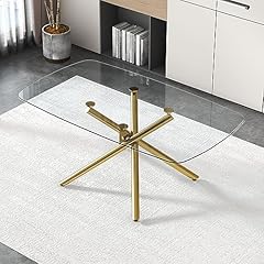 Rectangular glass dining for sale  Delivered anywhere in USA 