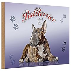 Targa legno bullterrier usato  Spedito ovunque in Italia 