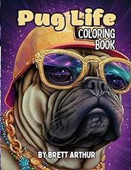 Pug life coloring for sale  Delivered anywhere in USA 