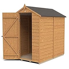 Forest Garden Overlap Dip Treated 6x4 Apex Shed - No for sale  Delivered anywhere in UK