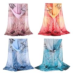 Pack chiffon scarf for sale  Delivered anywhere in UK