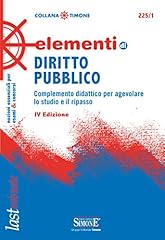 Elementi diritto pubblico usato  Spedito ovunque in Italia 