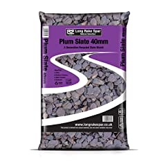 Suregreen Plum Slate Chippings | 40mm | 20kg for sale  Delivered anywhere in UK