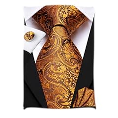 Tie dunkelorange paisley gebraucht kaufen  Wird an jeden Ort in Deutschland