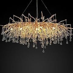Gold crystal chandelier for sale  Delivered anywhere in USA 