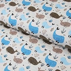Baumwolljersey wale blau gebraucht kaufen  Wird an jeden Ort in Deutschland