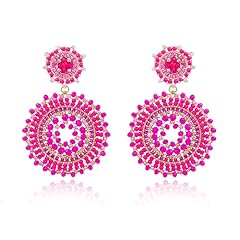 Hot pink beaded for sale  Delivered anywhere in USA 