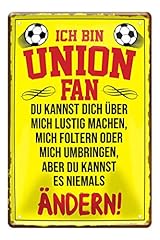 Blechschild union fan gebraucht kaufen  Wird an jeden Ort in Deutschland