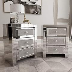 Alohappy mirrored nightstand for sale  Delivered anywhere in USA 