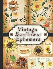 Vintage sunflower ephemera for sale  Delivered anywhere in USA 