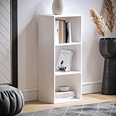 Used, Vida Designs Oxford 3 Tier Cube Bookcase, White Wooden for sale  Delivered anywhere in UK
