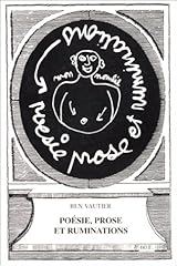 Poésies prose ruminations d'occasion  Livré partout en France