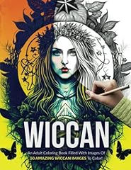 Wiccan adult coloring for sale  Delivered anywhere in UK