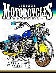 Vintage motorcycles coloring for sale  Delivered anywhere in USA 