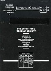 Prescriptions chargement annex d'occasion  Livré partout en France