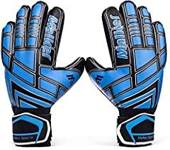 Used, Malker Goalie Gloves Goalkeeper Gloves with Fingersave for sale  Delivered anywhere in UK