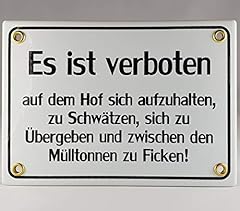 Emaille schild handarbeit gebraucht kaufen  Wird an jeden Ort in Deutschland