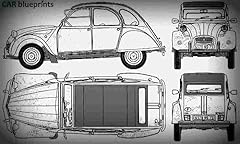 Citroen 2cv6 blueprint for sale  Delivered anywhere in UK