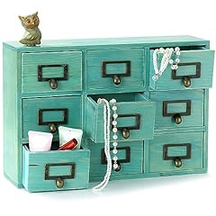 Teal wooden drawer for sale  Delivered anywhere in USA 