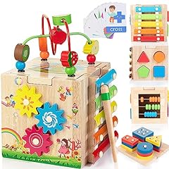 Wooden activity cube for sale  Delivered anywhere in Ireland